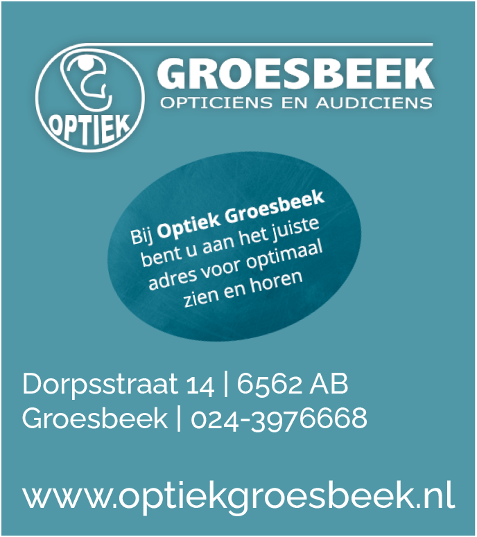 Sponsorbanner Optiek Groesbeek